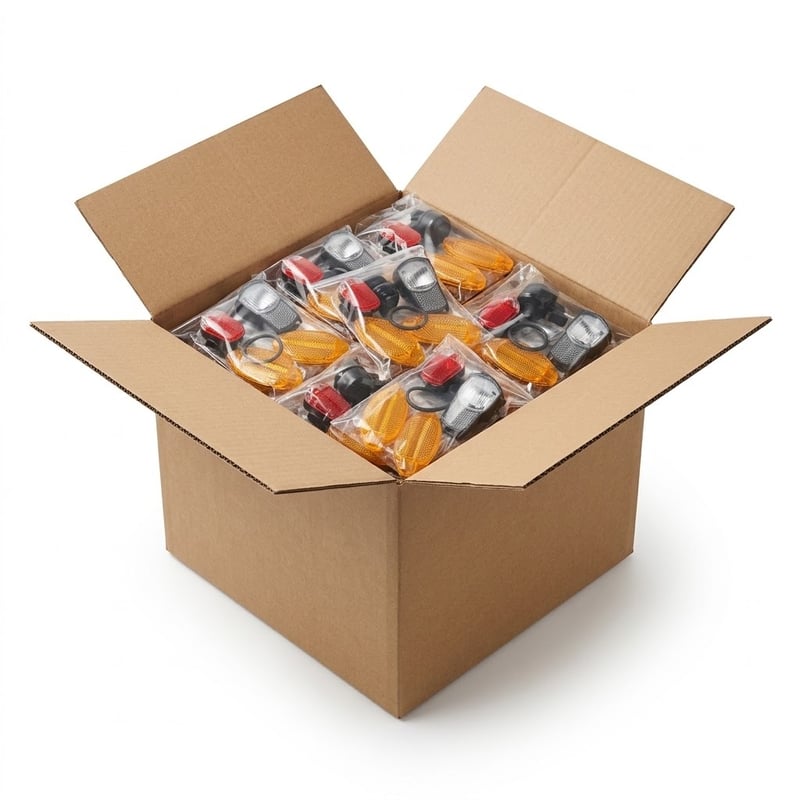 Lot de 500 kits sécurité vélo Spanninga neufs (éclairages, sonnette, catadioptres) – Spanninga