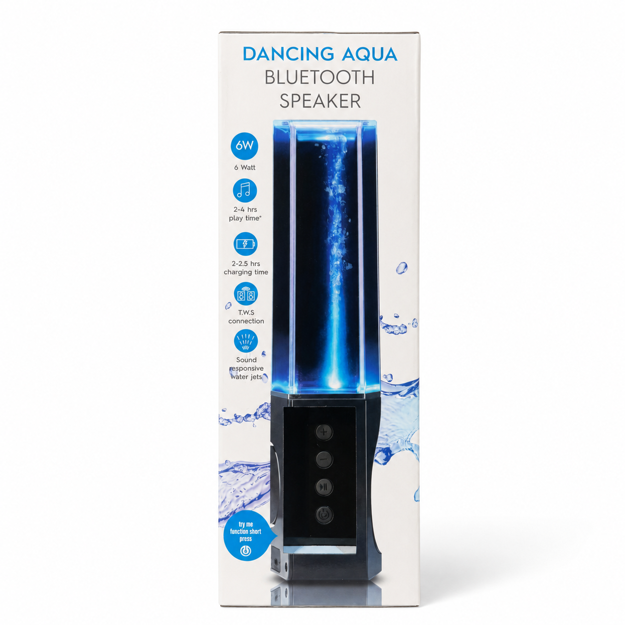 Lot de déstockage High-tech — Enceinte Bluetooth Dancing Aqua – jets d'eau lumineux, Sur demande — photo 3