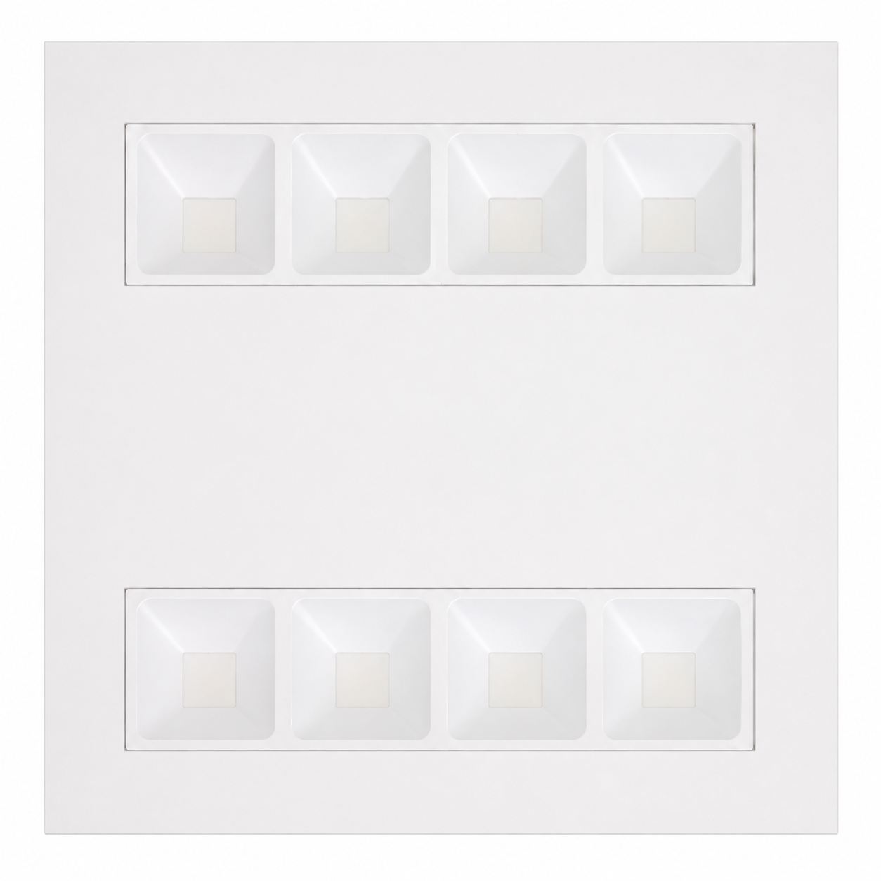 Lot 5 dalles LED encastrables 675 x 675 mm – 28 W, blanc chaud 3000 K – Philips