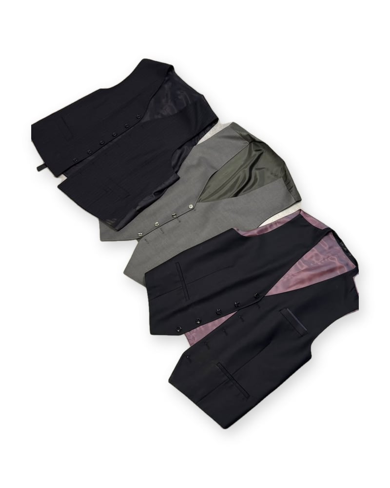 Lot gilets de costume homme Emmanuel Vadim Couture, MEYNAL et Vito Canotti – 97 pièces – Emmanuel, MEYNAL, Vito