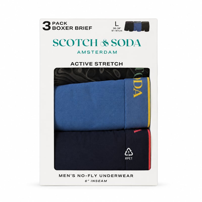 Boxers Scotch & Soda – pack de 3 (L et XL) – Scotch