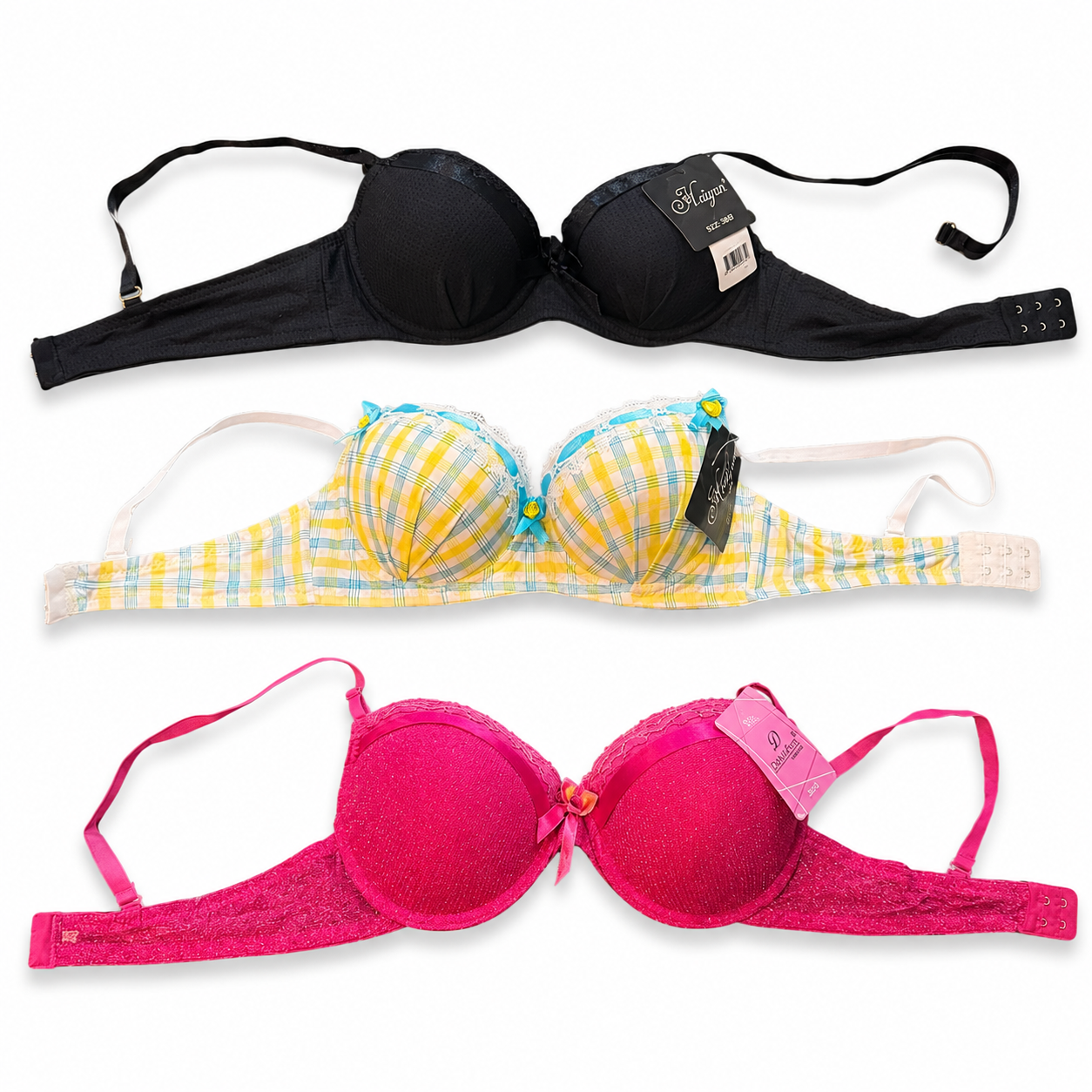 Lot de déstockage Lingerie — Lot soutiens-gorge Haiyun – plusieurs modèles, 500 kg (≈ 5 000 pièces) — photo 1