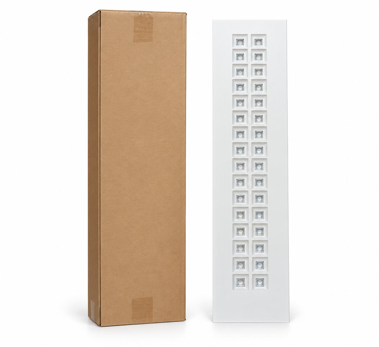 Lot 28 luminaires LED encastrés Zumtobel MIREL-L LAY 3800 – 4000 K, optique à lentilles, 133 x 30 cm – Zumtobel