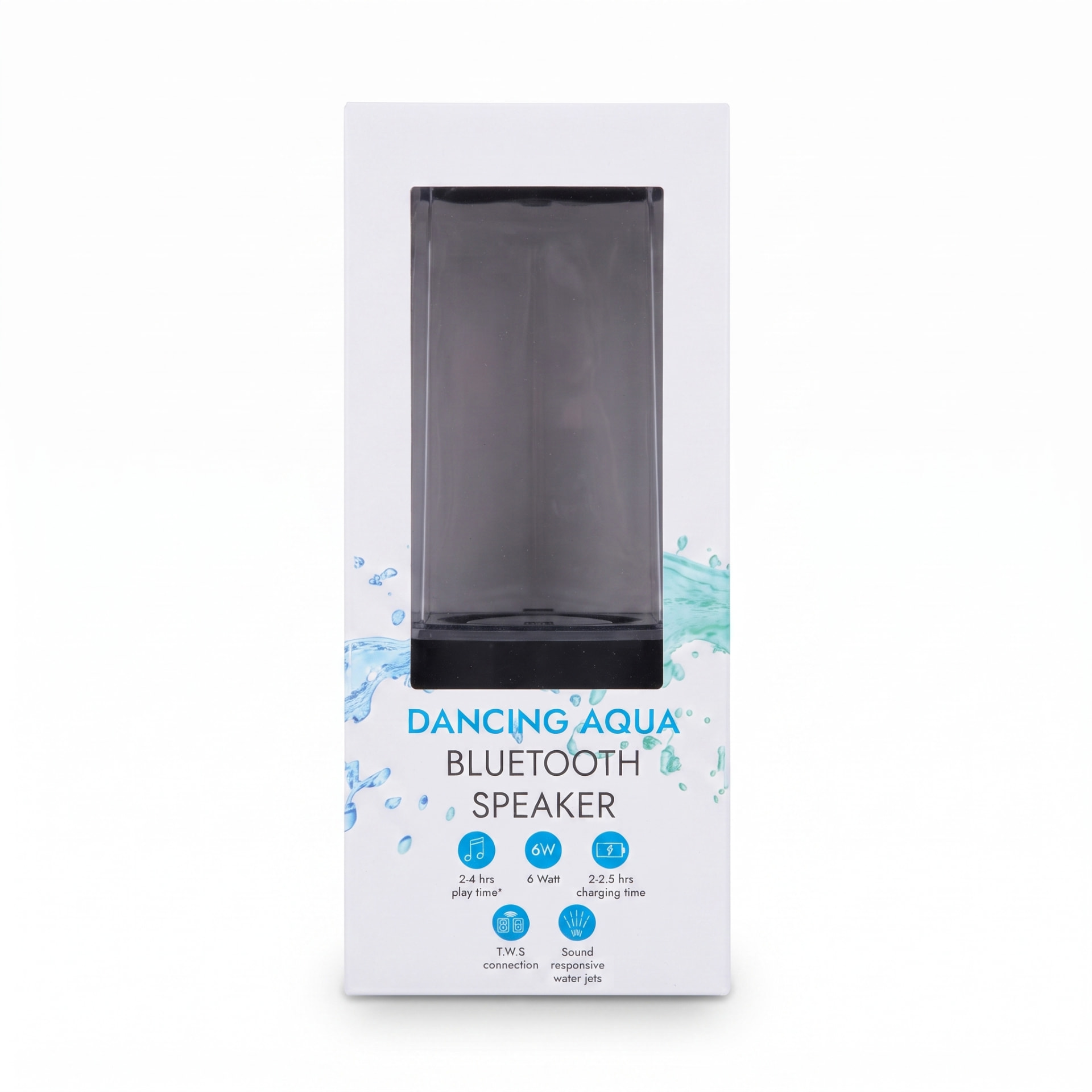Lot de déstockage High-tech — Enceinte Bluetooth Dancing Aqua – jets d'eau lumineux, Sur demande — photo 1