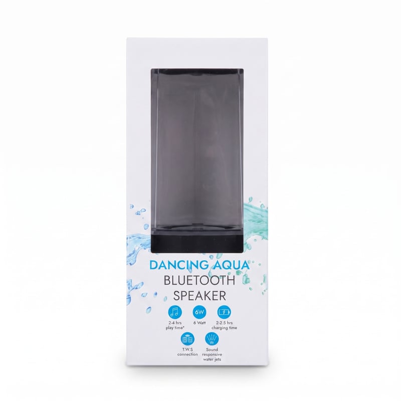 Enceinte Bluetooth Dancing Aqua – jets d'eau lumineux – Dancing