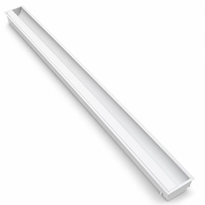 Lot 6 luminaires LED encastrés Zumtobel FEW LED4400-840 – lèche-mur asymétrique, 4000 K, DALI, 125 cm