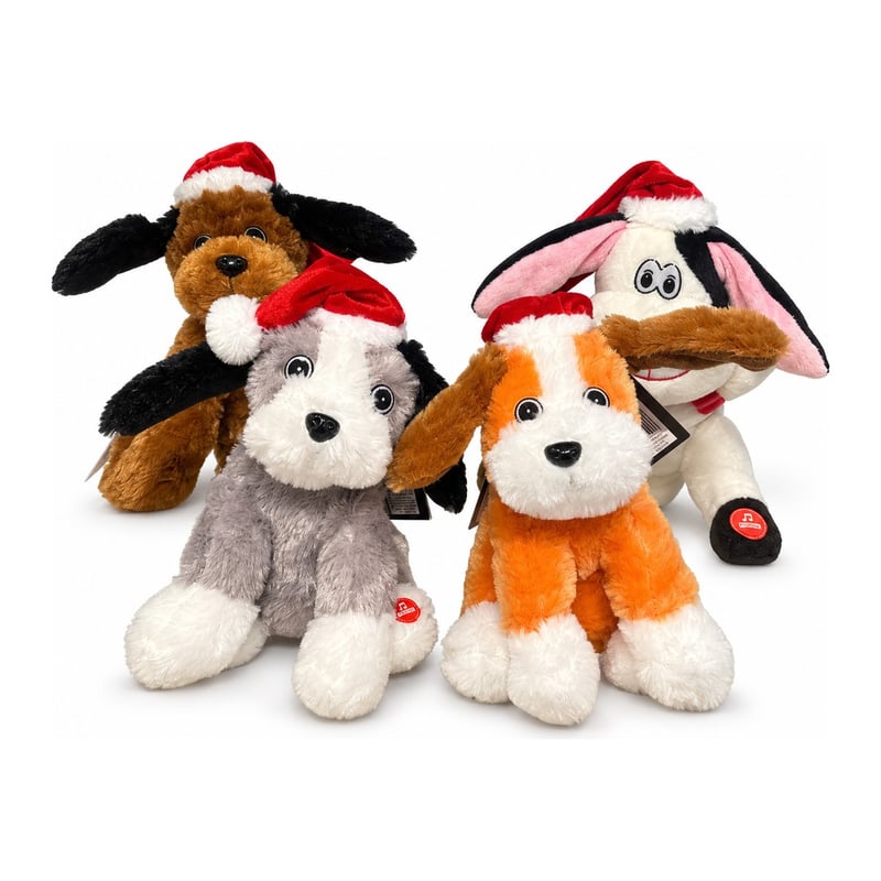 Lot peluches chantantes de Noël – 5 modèles, 100 pièces – sans marque communiquée