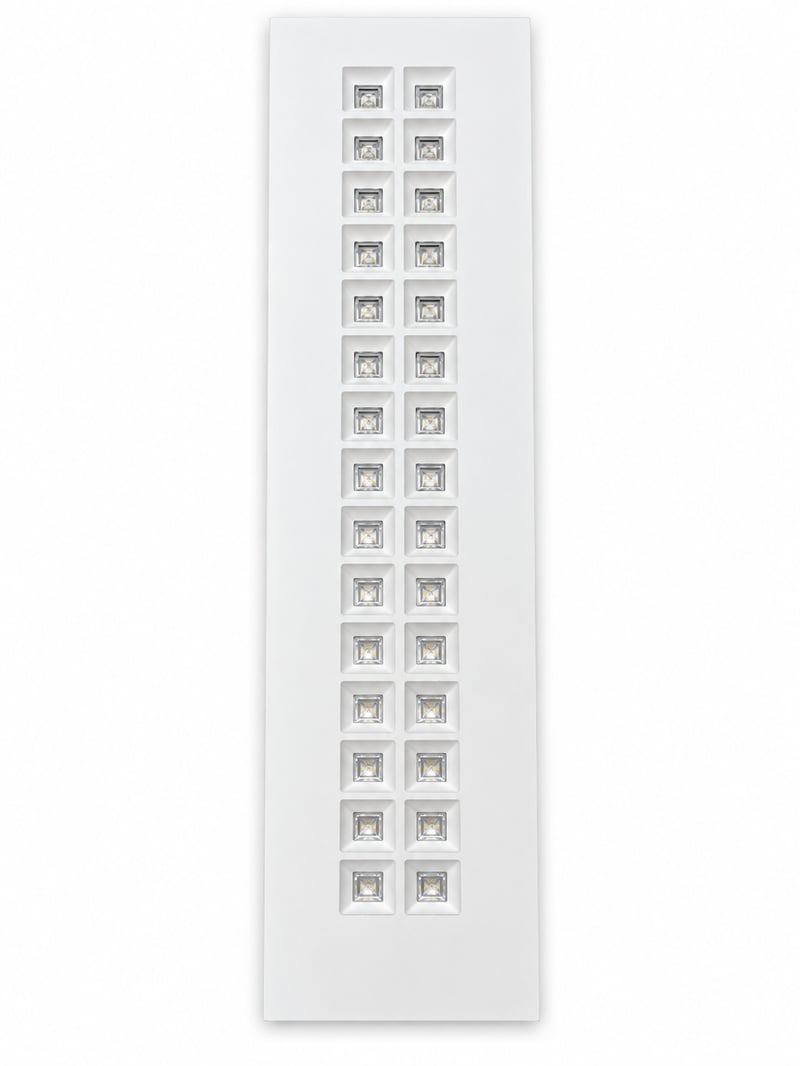 Lot 28 luminaires LED encastrés Zumtobel MIREL-L LAY 3800 – 4000 K, optique à lentilles, 133 x 30 cm – Zumtobel