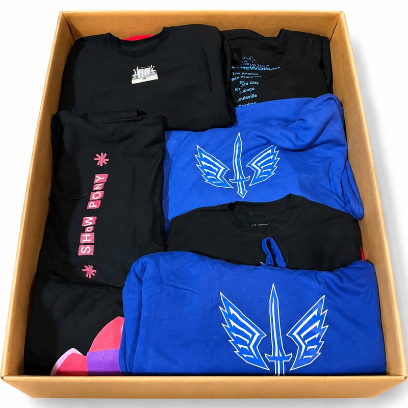 Lot sweats à capuche & sweat-shirts imprimés – merchandising USA – sans marque communiquée