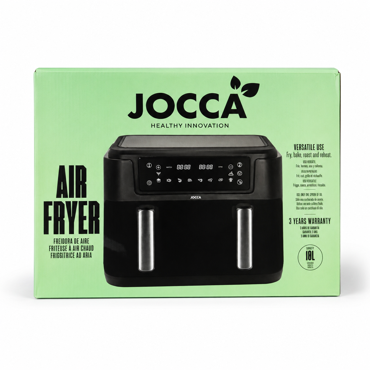 Lot de déstockage Électroménager — Friteuse à air chaud Jocca 10 L double panier, 100 pièces — photo 1