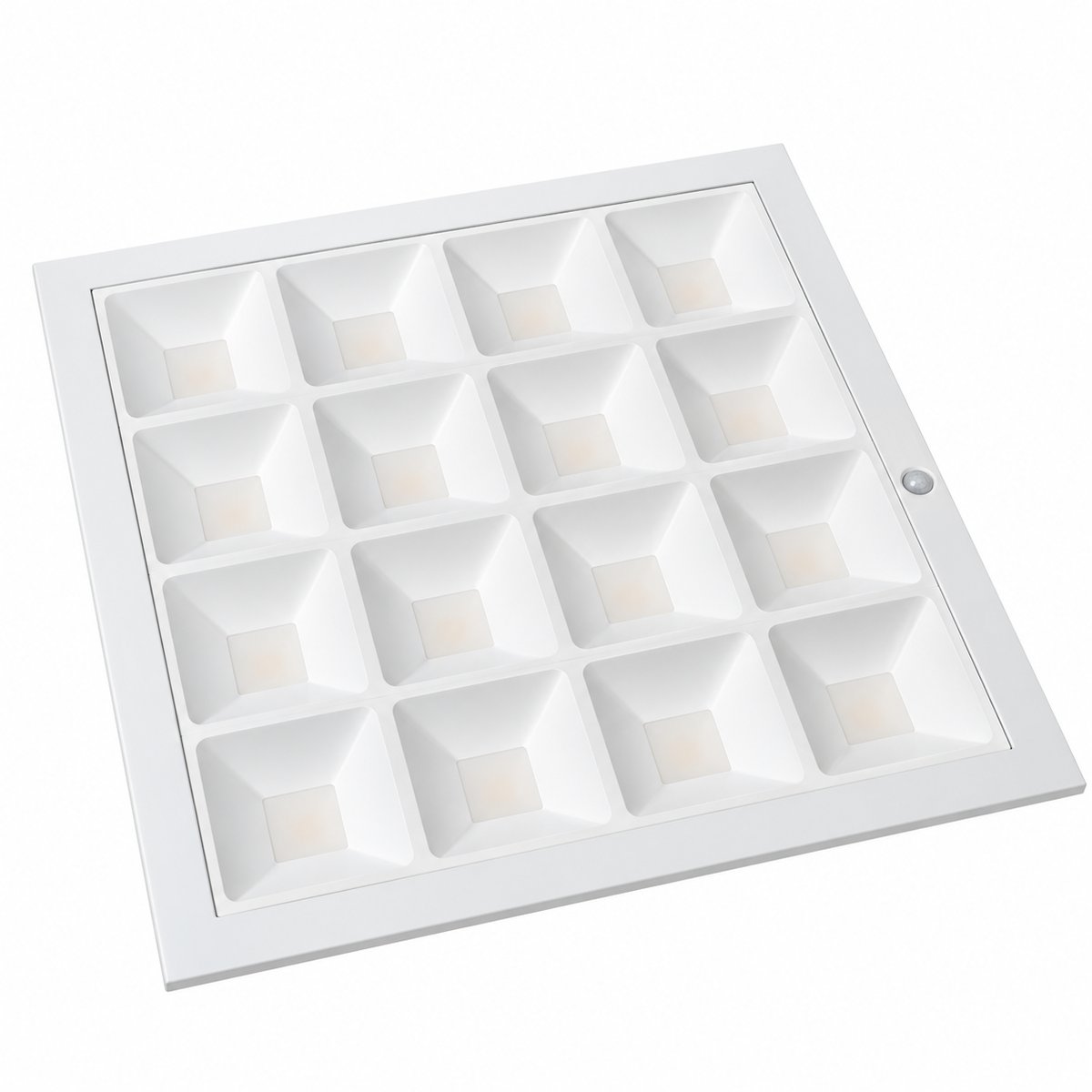 Lot 5 dalles LED encastrables 60 x 60 cm – 34 W, capteur de présence, blanc chaud 3000 K – Philips