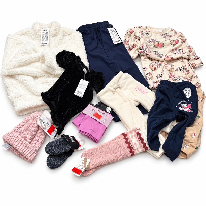 Lot vêtements enfants hiver – box mixte 600 pièces – sans marque communiquée