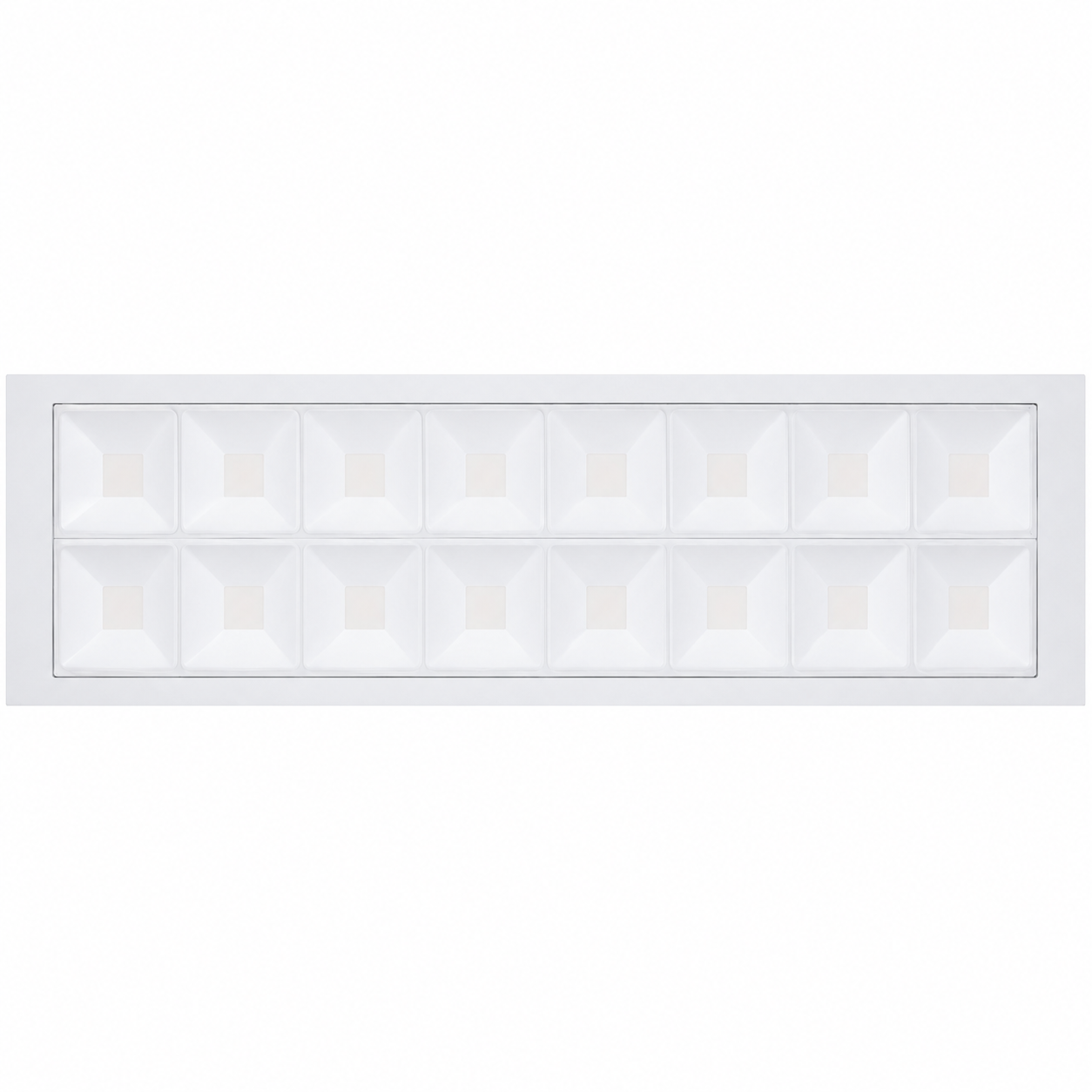Lot 12 dalles LED encastrables 120 x 30 cm – 34 W, 3 400 lm, blanc chaud 3000 K – Philips