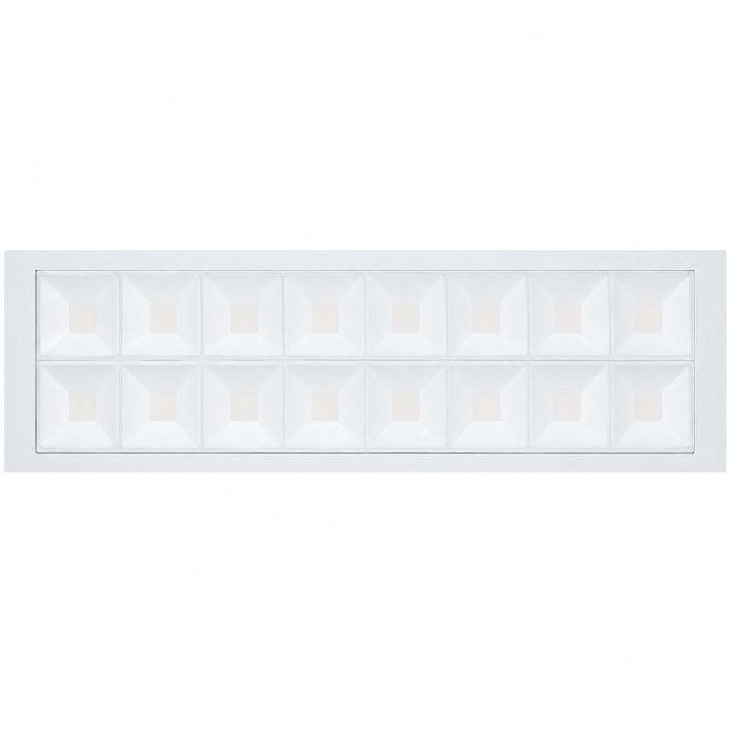 Lot 12 dalles LED encastrables 120 x 30 cm – 34 W, 3 400 lm, blanc chaud 3000 K – Philips