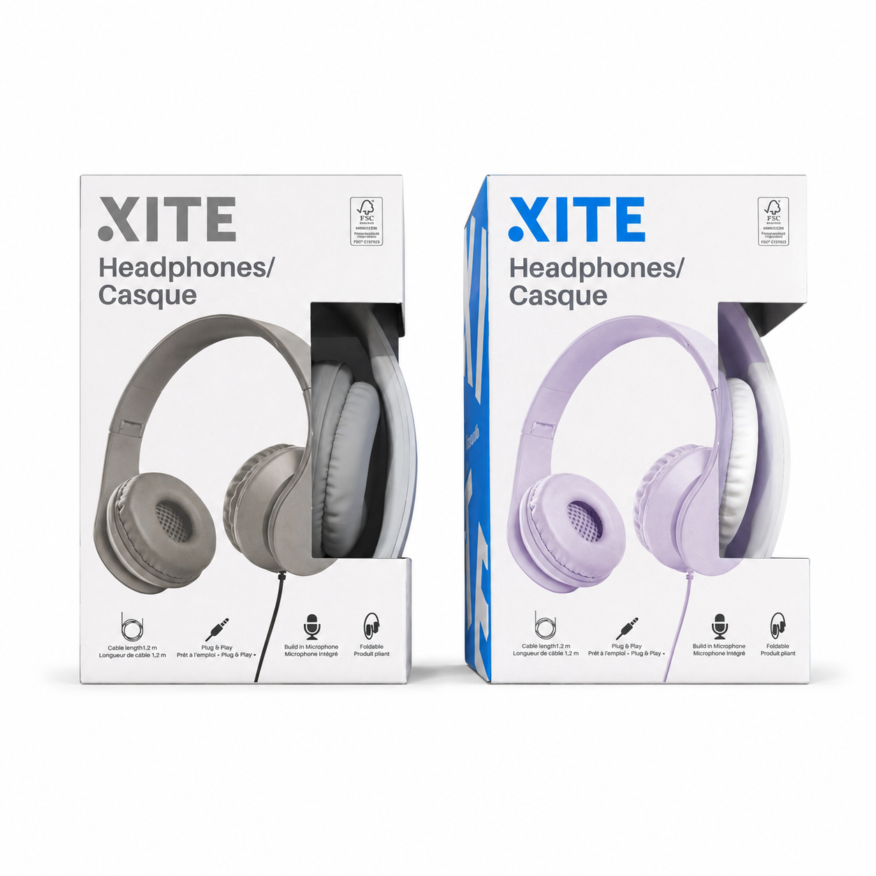 Lot de déstockage High-tech — Casque audio filaire XITE – 2 coloris, Sur demande — photo 1