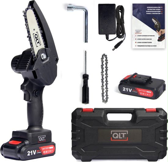 Lot mini tronçonneuses sans fil QLT 21V – 300 pièces – QLT
