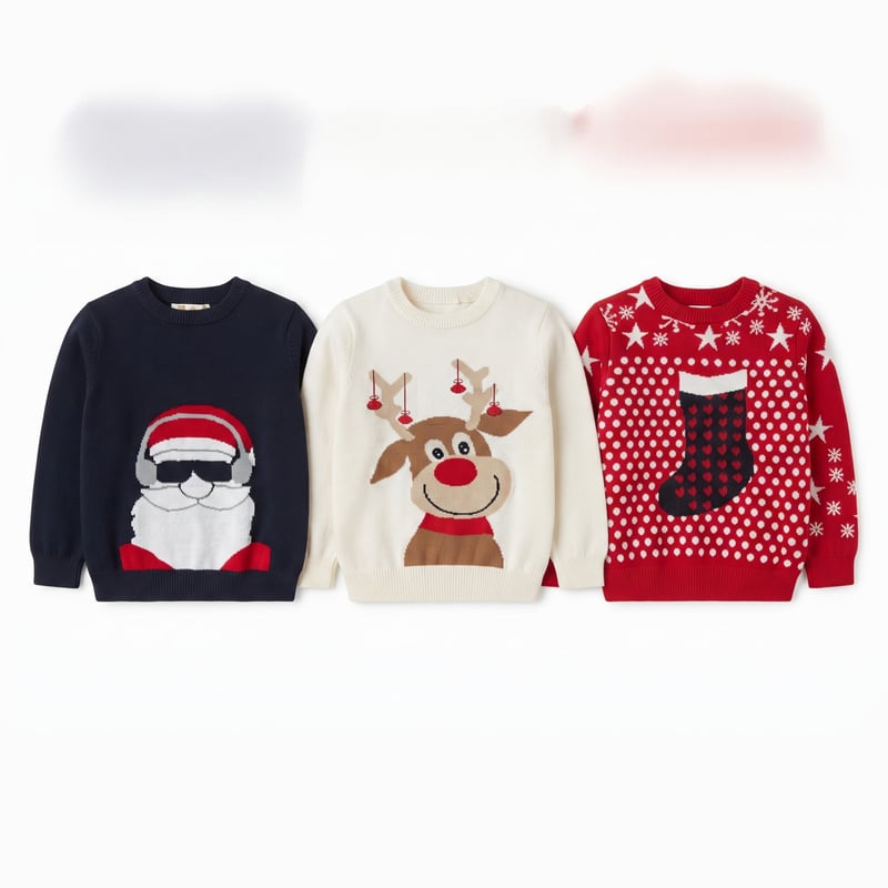 Lot textile mixte – 2 500 pièces (pyjamas, lounge, robes, écharpes, pulls de Noël) – sans marque communiquée