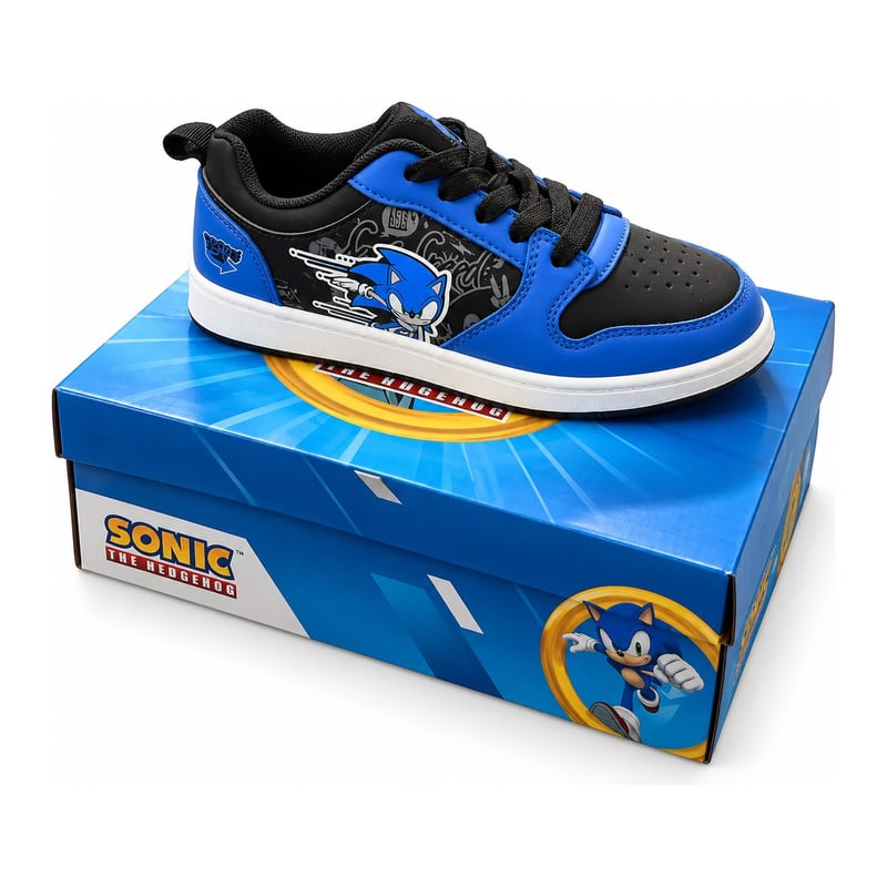Lot baskets enfant Sonic licence officielle – 150 paires – Sonic