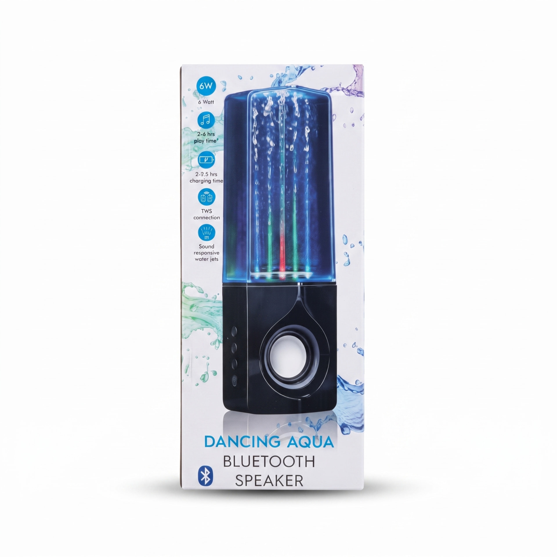 Lot de déstockage High-tech — Enceinte Bluetooth Dancing Aqua – jets d'eau lumineux, Sur demande — photo 2