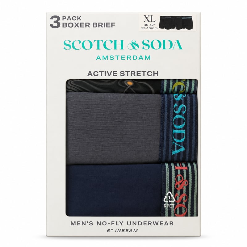 Boxers Scotch & Soda – pack de 3 (L et XL) – Scotch