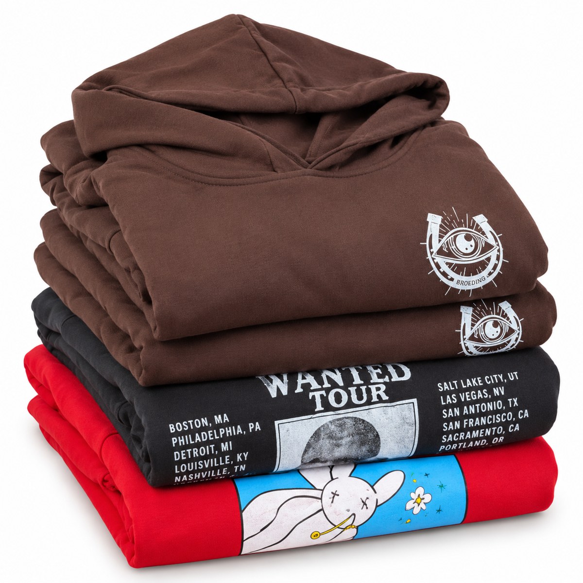 Lot sweats à capuche épais – 95 pièces – sans marque communiquée