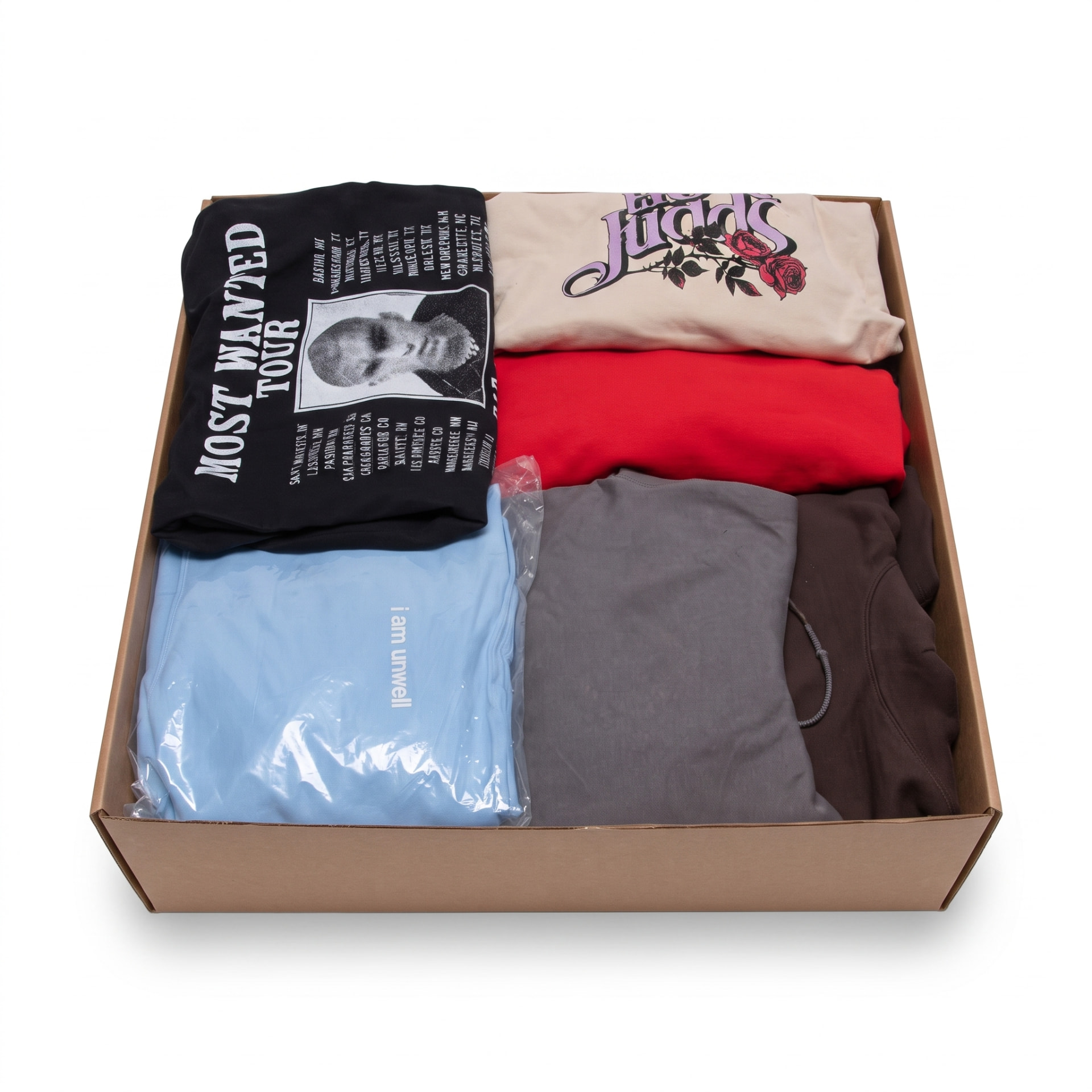 Lot sweats à capuche & sweat-shirts imprimés – merchandising USA – sans marque communiquée