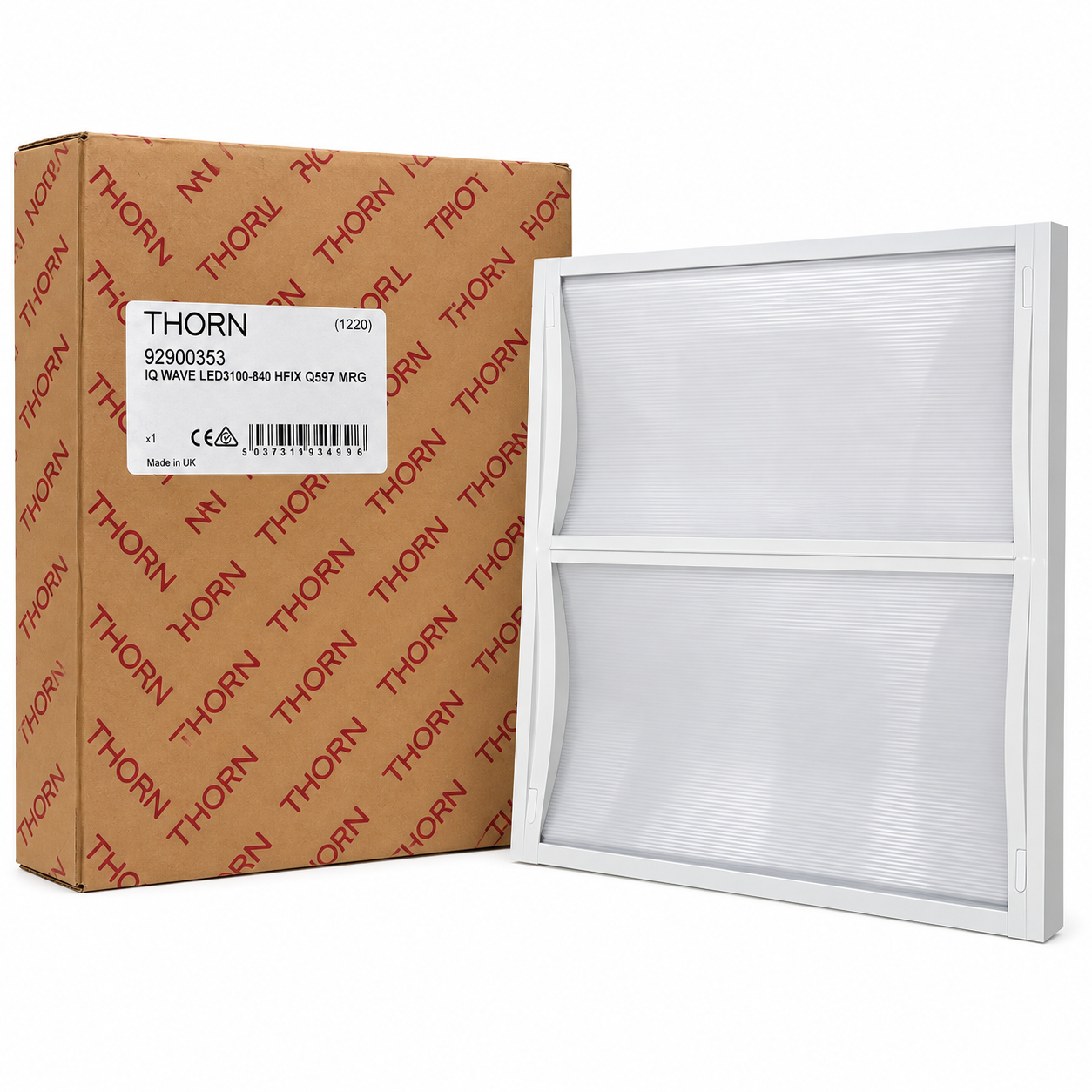 Lot 16 dalles LED encastrables 60 x 60 cm – 3 100 lm, blanc neutre 4000 K, optique vague – Thorn