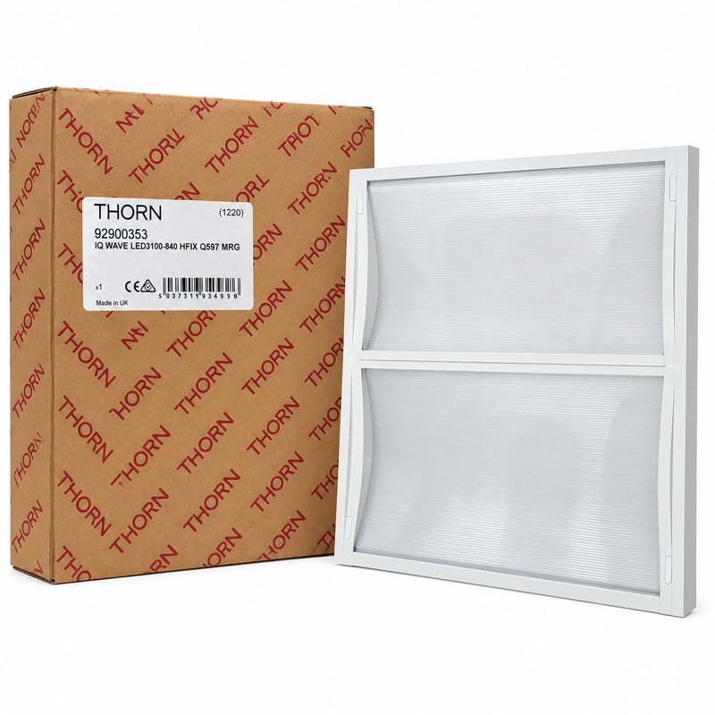 Lot 16 dalles LED encastrables 60 x 60 cm – 3 100 lm, blanc neutre 4000 K, optique vague – Thorn